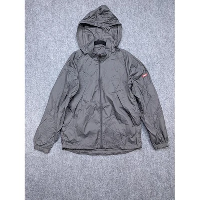 SCOTTeVEST SeV Mens Jacket Gray Hooded Windbreaker Medium Pockets TEC - Image 1 of 4