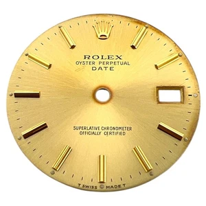 Original Rolex Oyster Perpetual Fecha 34 mm esfera oro champán 16233 16238 - Imagen 1 de 4