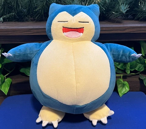 Pokemon Snooze Action Snorlax Plush Toy - Features Over 20 Reactions -Ships Free Cover