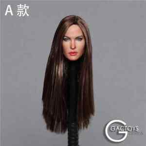 1/6 female head sculpt long hair suntan Phicen hot toys 12" figure GC029A