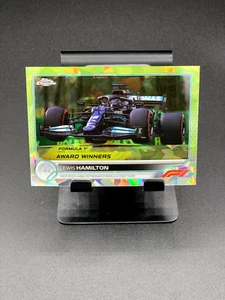 2022 Topps Chrome Formula 1 F1 Sapphire Chartreuse Lewis Hamilton /199 #195 - Picture 1 of 2