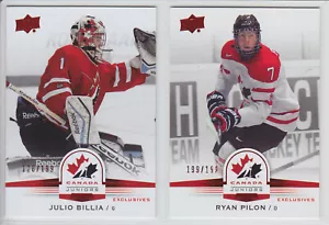 2014-15 UD TEAM CANADA JUNIORS RED EXCLUSIVE /199 GOLD SEPIA Upper Deck YOU PICK - Picture 1 of 20