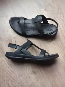 Ecco Slingback Flash Riemen Leder gepolsterte Sandalen Damen 11 EU 42 - Bild 1 von 12