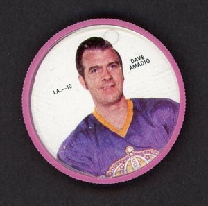 1968-69  SHIRRIFF HOCKEY COINS  LA.-10  DAVE AMADIO   22430