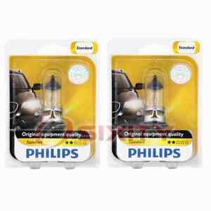 2 pc Philips High Low Beam Headlight Bulbs for Nissan Leaf NV1500 NV200 me