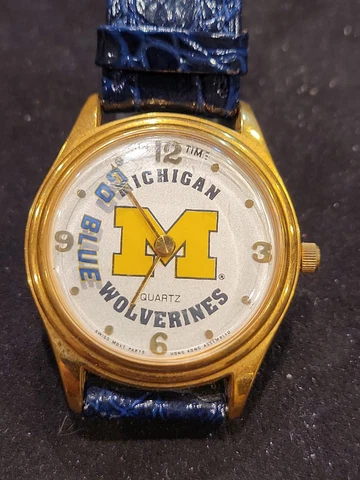 Michigan Wolverines GO BLUE Sun Times  NCAA Women's Watch New Battery Cover