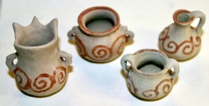 Lot of 4 miniature pottery from Veracruz, Mexico-Alfareria - Picture 1 of 2