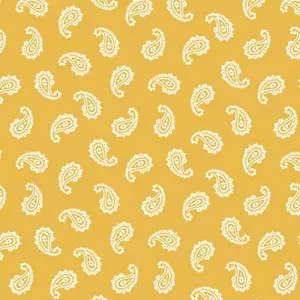 Apple Pie Paisley 9498 Y 100% Cotton FABRIC priced by the Yard - Picture 1 of 1