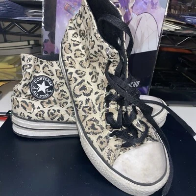Zapatillas altas Converse Chuck Taylor All Star Leopard Heart niñas junior talla 5 Foto 1 de 4