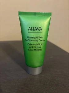 Ahava Mineral Radiance Overnight Skin De-Stressing Cream - Full Size 1.7floz/50m - Picture 1 of 1