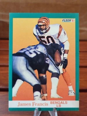 1991 Fleer Football James Francis - Cincinnati Bengals - Card #20 - Base Card - Image 1 of 2