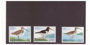 FAROE ISLANDS SC.28-30 1977 FAROE ISLAND BIRDS MNH COMP. SET W2PG1 - Picture 1 of 1