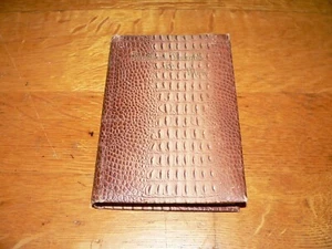 Antique 1893 Brilliant Thoughts for Men Small Format Alligator Skin Cover Book - Picture 1 of 7