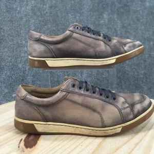 Cole Haan Shoes Mens 10 M Vartan Sneakers Gray Leather Lace Up Low Top C21802 - Picture 1 of 16