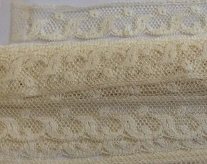 BEAR THREADS #L19 ECRU EDGING 1 7/8"W-- YARDAGE OPTIONS - Picture 1 of 1