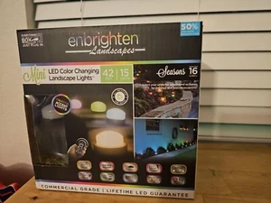 Enbrighten Landscapes Mini LED Outdoor Lights 42 Feet -15 Lights 16 Multicolored - Picture 1 of 4