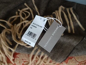 Amicale New York 100% Cashmere Throw – Sand – Ret. $425.00 - NEW - Picture 1 of 10
