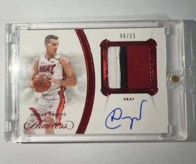 Goran Dragic 2019-20 Panini Flawless 3 Color Patch Auto 06/15 - Image 1 of 4