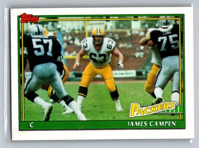 James Campen 1991 Topps #454 Green Bay Packers - Image 1 of 2