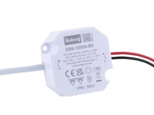Mini LED Trafo dimmbar 24V 12W passt in Schalterdose IP65 wasserdicht TRIAC - Picture 1 of 2