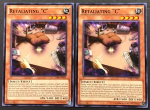 YUGIOH 2x Retaliating "C" CORE-EN045 Common Unlimited NM/Mint - Picture 1 of 2
