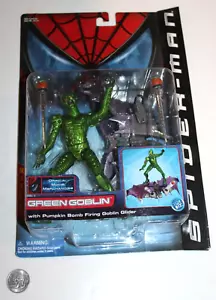 "Figura sellada Spider-Man Duende Verde 6"" con planeador 2002 Marvel Legends difícil de encontrar sin usar, en caja" - Imagen 1 de 7