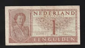 Netherlands, 1 Gulden, 1949, P-72, Banknote - Picture 1 of 2