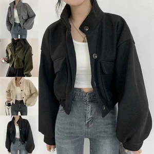 Practical Women Casual Jacket with Pockets for Spring and Autumn Outings - Picture 1 of 33