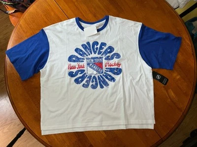 CAMISA CROP TOP NEW YORK RANGERS NHL CHAMPIONS FEMININA LOOK ANGUSTIADO GG - Imagem 1 de 4