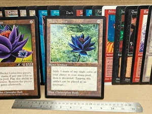 BLACK LOTUS OVERSIZED mtg duelist magazine promo cards black lotus + 27 others - Picture 1 of 13