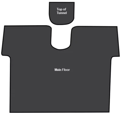 Kit completo amortiguador de sonido 55-59 Chevy/GMC C/K Truck EVA 2 PIEZAS *Hecho en EE. UU.* Foto 1 de 4