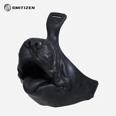 Smitizen Silicone Black Puppy Half Mask Simulation Animal Mask for BDSM Fetish - Image 1 of 4