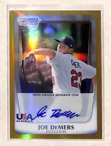2011 Bowman Chrome #AA-JD Joe Demers Gold Refractor RC Auto /50 NM - Picture 1 of 2