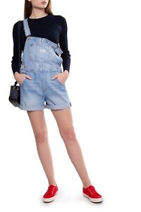 Levi's 523330019 Women's Vintage Shortalls Overall Skirt Jeans Blue (Size XL)
