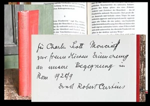 1925 Curtius a Scott Moncrieff, dedica per il traduttore - Foto 1 di 1