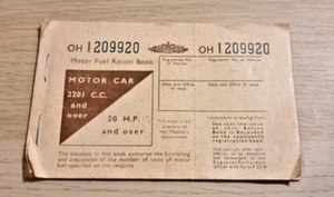 1973 Motor Car petrol ration book - Picture 1 of 3