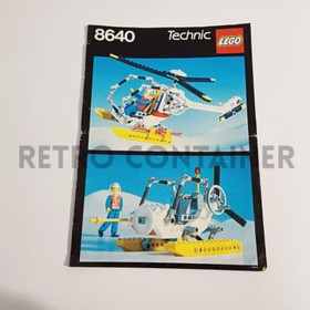 Lego Vintage Instructions Instructions Set 8640 - Technic Polar Copter (1986)