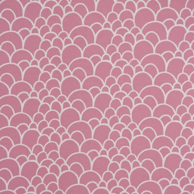 Dekostoff Kissenstoff Vorhangstoff Bögen Hügel rosa weiß 1,4m Breite - Bild 1 von 4