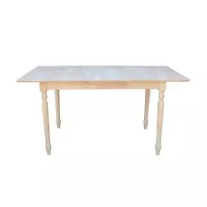 International Concepts Dining Table Rectangle Wood Unfinished Solid Hardwood - Picture 1 of 6
