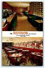 Rockford Illinois IL Pocztówka Redwood Restauracja Wewnętrzna scena ok. 1960