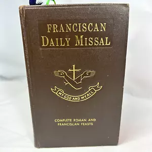 Franciscan Daily Missal Hymnal 1968 Saint Anthony Guild Press Rare Small Book - Imagen 1 de 13
