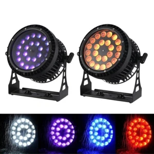 DJ Light 24X6in1 RGBWA UV Led Waterproof Zoom Par Light IP65 Outdoor Stage 2pcs - Picture 1 of 8