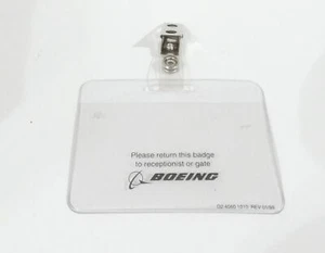 SOPORTE DE IDENTIFICACIÓN TRANSPARENTE BOEING - Imagen 1 de 1