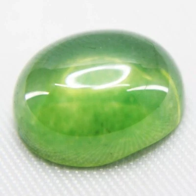Natural Green Peridot Star Certified Oval Cut Loose Gemstone Best Offer 8.5 Ct - Image 1 of 4