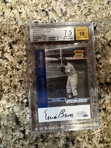 Ernie Banks Signed 1999 Fleer Sports Illustrated GOTG BGS 7.5 Auto Gold 10 - Picture 1 of 2