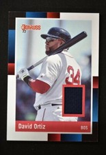 2022 Donruss Retro 1988 Materials Relic #R88M-DO David Ortiz - Boston Red Sox