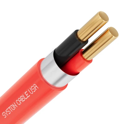 Syston 14/2 Fire Alarm Wire Cable FPLP Shielded 14 AWG Solid Copper 50ft-1000ft - Image 1 of 4