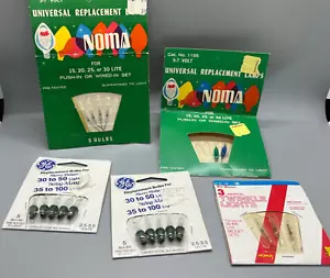 5 Vtg Packs GE 3.5V, Noma 5V Replacement Lamps Bulbs Multicolor, Clear - Picture 1 of 13
