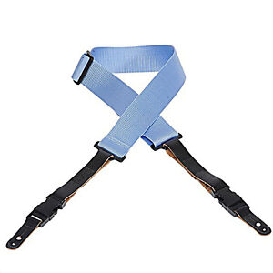 Levy's M15 2" Soft-Hand Polypropylene Guitar Strap with Quick Release Light Blue