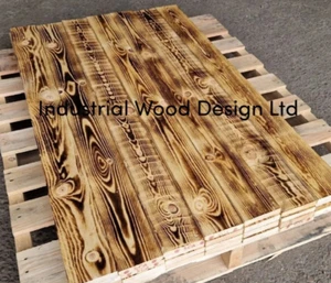 Scorched Pallet Wood (SAMPLE)NOT RECLAIMED - Wall Cladding Timber Planks Boards  - Picture 1 of 9